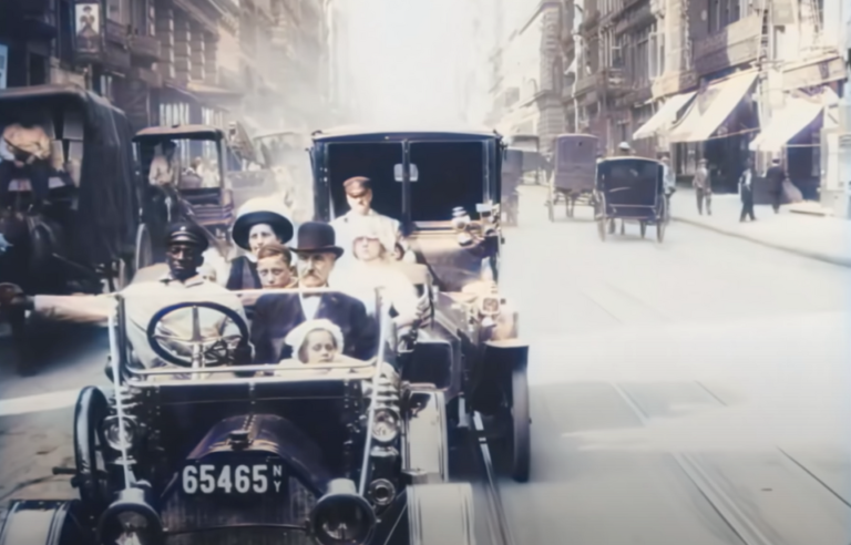 A Trip Through New York City in 1911 – Gloriously Restored and Colorized Footage