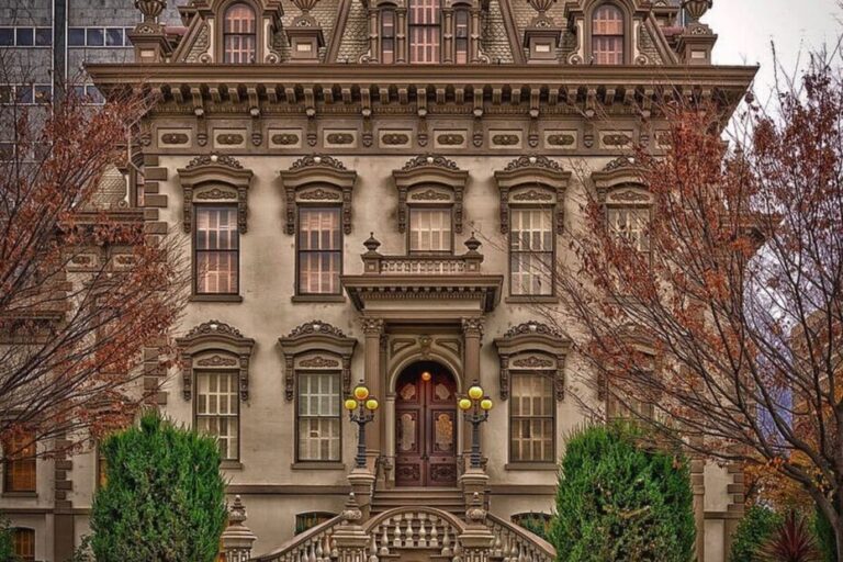 Leland Stanford Mansion built in 1856 in Sacramento, CA.