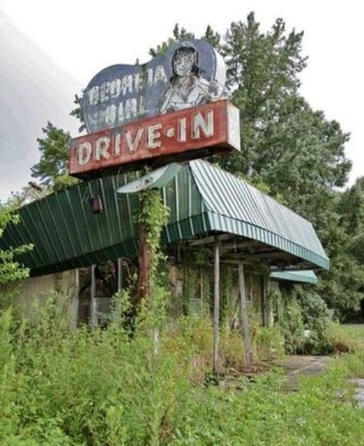 Abandoned Drive-in Restaurant In USA