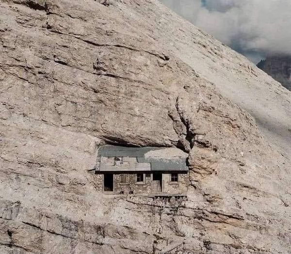 The loneliest house in the world. Built over 100 years ago during WWI