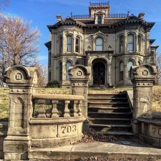 Adam N. Schuster House, 703 Hall Street, Saint Joseph, Buchanan County, Missouri, U.S.A. Built in 1881.