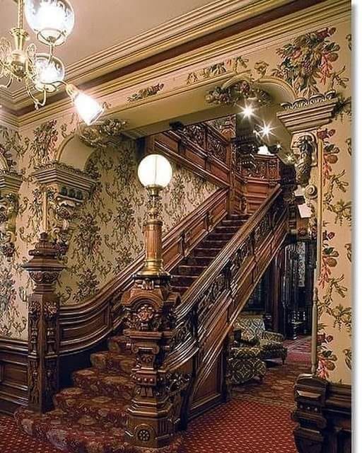 Grand Staircase in the Alexander Mitchell Mansion, Milwaukee, WI